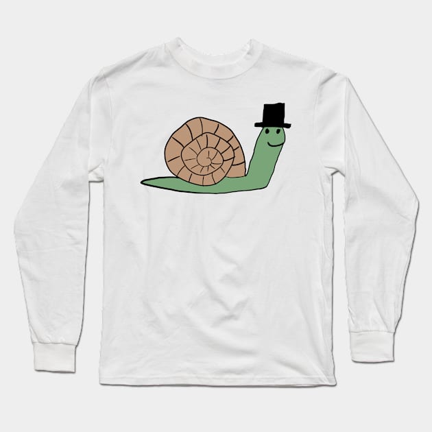 Sophisticated snail Long Sleeve T-Shirt by Badpainter